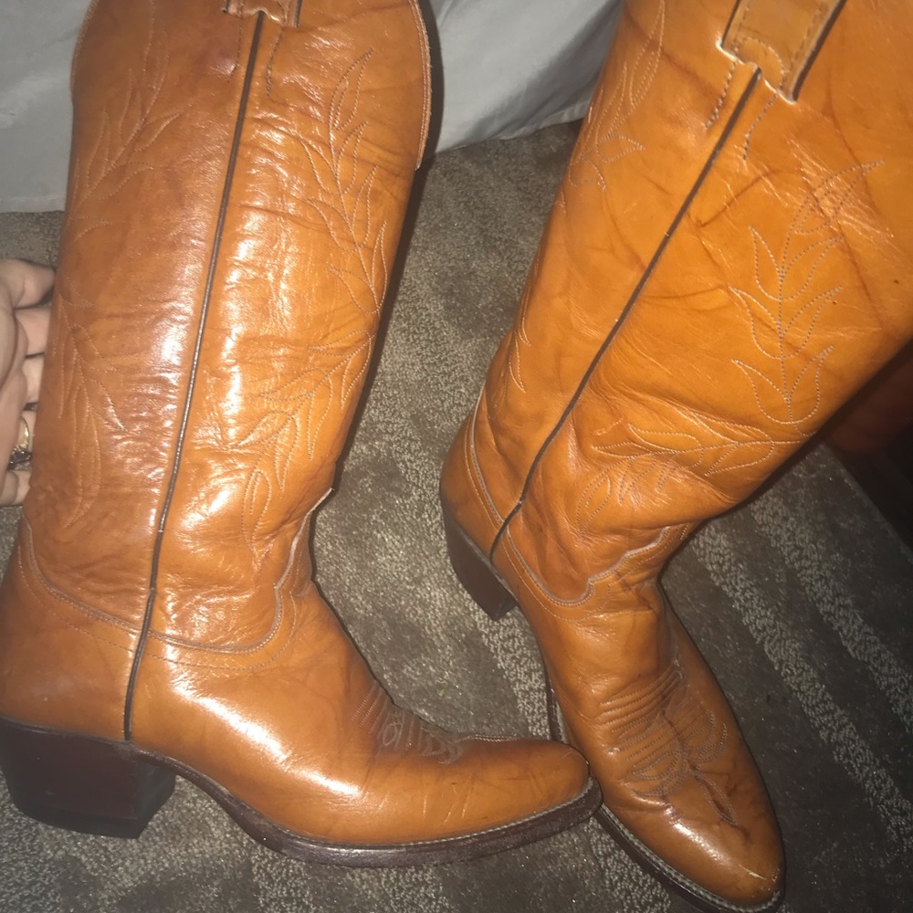 Vintage Women Round toe Justin Boots